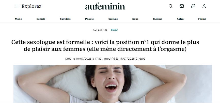 Cette sexologue est formelle : voici la position n°1 qui donne le plus de plaisir aux femmes (elle mène directement à l’orgasme)